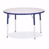 Picture of Berries® Round Activity Table - 42" Diameter, A-height - Gray/Yellow/Yellow