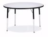 Picture of Berries® Round Activity Table - 42" Diameter, A-height - Gray/Black/Black