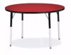 Picture of Berries® Round Activity Table - 42" Diameter, A-height - Red/Black/Black