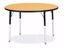 Picture of Berries® Round Activity Table - 42" Diameter, A-height - Oak/Black/Black