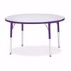 Picture of Berries® Round Activity Table - 42" Diameter, E-height - Gray/Purple/Purple