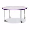 Picture of Berries® Round Activity Table - 42" Diameter, E-height - Gray/Yellow/Yellow