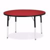 Picture of Berries® Round Activity Table - 42" Diameter, E-height - Red/Black/Black