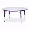 Picture of Berries® Round Activity Table - 42" Diameter, T-height - Gray/Purple/Purple