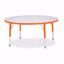 Picture of Berries® Round Activity Table - 42" Diameter, T-height - Gray/Orange/Orange