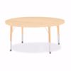 Picture of Berries® Round Activity Table - 42" Diameter, T-height - Maple/Maple/Camel