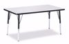 Picture of Berries® Rectangle Activity Table - 30" X 48", A-height - Gray/Black/Black