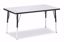 Picture of Berries® Rectangle Activity Table - 30" X 48", A-height - Gray/Black/Black