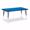 Picture of Berries® Rectangle Activity Table - 30" X 48", E-height - Blue/Black/Black