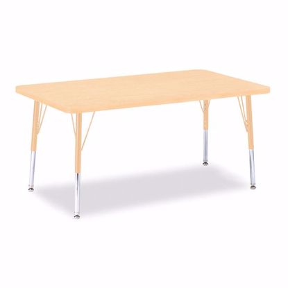 Picture of Berries® Rectangle Activity Table - 30" X 48", E-height - Maple/Maple/Camel