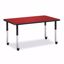 Picture of Berries® Rectangle Activity Table - 30" X 48", Mobile - Red/Black/Black