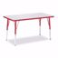 Picture of Berries® Rectangle Activity Table - 24" X 36", A-height - Gray/Red/Red