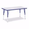 Picture of Berries® Rectangle Activity Table - 24" X 36", E-height - Gray/Blue/Blue