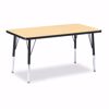 Picture of Berries® Rectangle Activity Table - 24" X 36", E-height - Maple/Black/Black