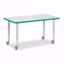 Picture of Berries® Rectangle Activity Table - 24" X 36", Mobile - Gray/Green/Gray