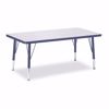 Picture of Berries® Rectangle Activity Table - 24" X 36", T-height - Gray/Navy/Navy