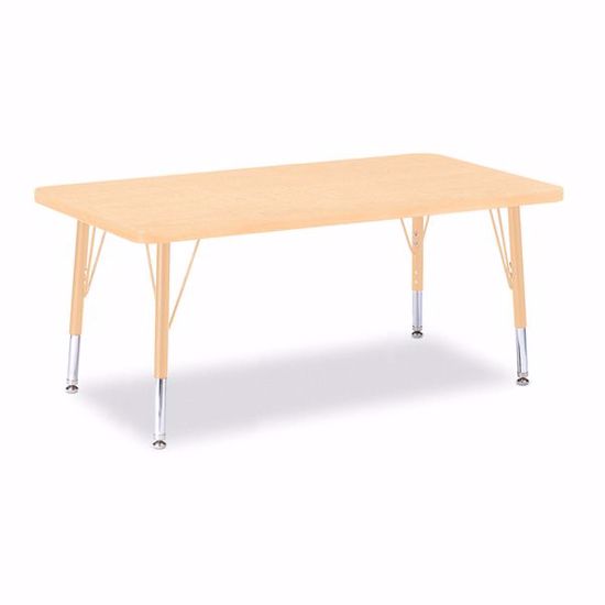 Picture of Berries® Rectangle Activity Table - 24" X 36", T-height - Maple/Maple/Camel