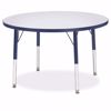 Picture of Berries® Round Activity Table - 36" Diameter, E-height - Gray/Navy/Navy