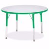 Picture of Berries® Round Activity Table - 36" Diameter, E-height - Gray/Green/Green