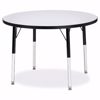 Picture of Berries® Round Activity Table - 36" Diameter, E-height - Gray/Black/Black