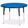 Picture of Berries® Round Activity Table - 36" Diameter, E-height - Blue/Black/Black