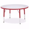 Picture of Berries® Round Activity Table - 36" Diameter, T-height - Gray/Orange/Orange