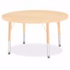 Picture of Berries® Round Activity Table - 36" Diameter, T-height - Maple/Maple/Camel