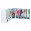 Picture of Rainbow Accents® Toddler Corner Coat Locker with Step - without Trays - Blue