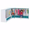 Picture of Rainbow Accents® Toddler 5 Section Coat Locker with Step -  with Trays - Blue