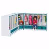 Picture of Rainbow Accents® Toddler 5 Section Coat Locker with Step -  with Trays - Teal