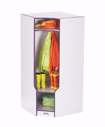 Picture of Rainbow Accents® Corner Coat Locker with Step - Teal