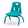 Picture of Berries® Stacking Chair with Powder-Coated Legs - 8" Ht - Teal