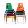 Picture of Berries® Stacking Chair with Powder-Coated Legs - 8" Ht - Teal