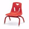 Picture of Berries® Stacking Chair with Powder-Coated Legs - 8" Ht - Red