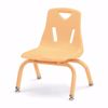 Picture of Berries® Stacking Chair with Powder-Coated Legs - 8" Ht - Camel