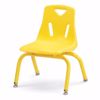 Picture of Berries® Stacking Chairs with Powder-Coated Legs - 10" Ht - Set of 6 - Yellow