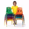 Picture of Berries® Stacking Chair with Powder-Coated Legs - 12" Ht - Teal