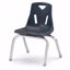 Picture of Berries® Stacking Chair with Chrome-Plated Legs - 12" Ht - Navy