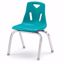 Picture of Berries® Stacking Chair with Chrome-Plated Legs - 14" Ht - Teal
