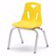 Picture of Berries® Stacking Chairs with Chrome-Plated Legs - 14" Ht - Set of 6 - Yellow