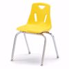 Picture of Berries® Stacking Chair with Chrome-Plated Legs - 18" Ht - Yellow