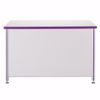 Picture of Berries® Teachers' 66" Desk with 1 Pedestal - Gray/Purple