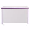 Picture of Berries® Teachers' 72" Desk with 1 Pedestal - Gray/Purple