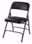 Picture of NPS® 1300 Series Premium Vinyl Upholstered Triple Brace Double Hinge Folding Chair, Black (Pack of 4)