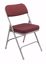 Picture of NPS® 3200 Series Premium 2" Fabric Upholstered Double Hinge Folding Chair, New Burgundy (Pack of 2)