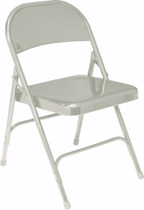 Picture of NPS® 50 Series All-Steel Folding Chair, Grey (Pack of 4)