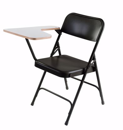 Picture of NPS® 5200 Series Tablet Arm Folding Chair, Left Arm, Black (Pack of 2)