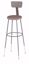 Picture of NPS® 32"-39" Height Adjustable Heavy Duty Steel Stool With Backrest, Grey
