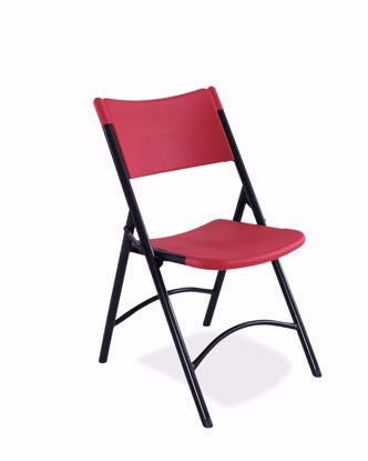 Picture of NPS® 600 Series Premium Resin-Plastic Folding Chair, Red (Pack of 4)
