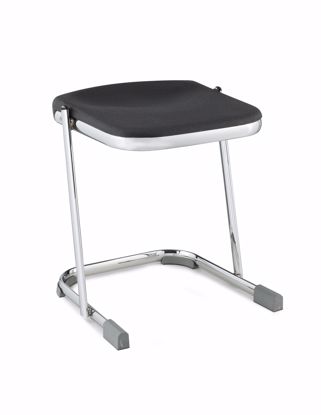 Picture of NPS® 18" Elephant Z-Stool, Black Seat  and Chrome Frame